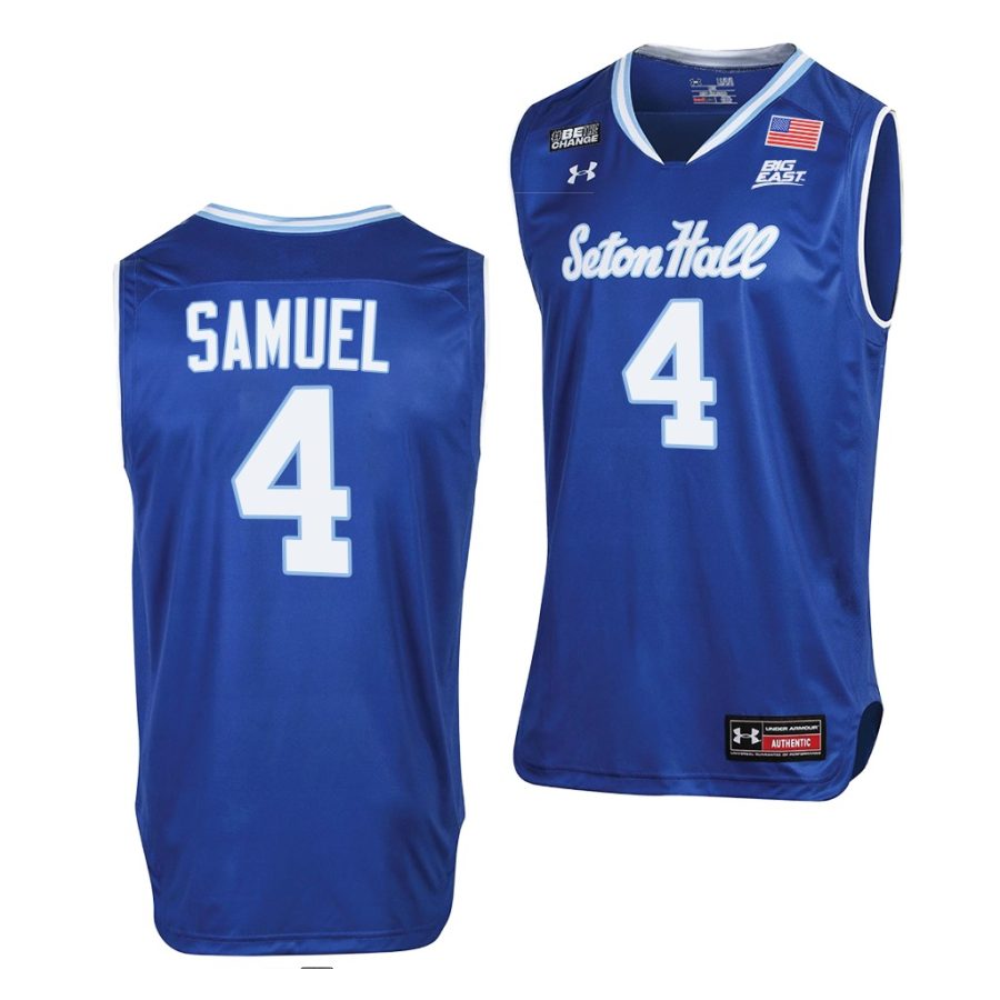 tyrese samuel seton hall pirates college basketball 2021 22 throwback jersey