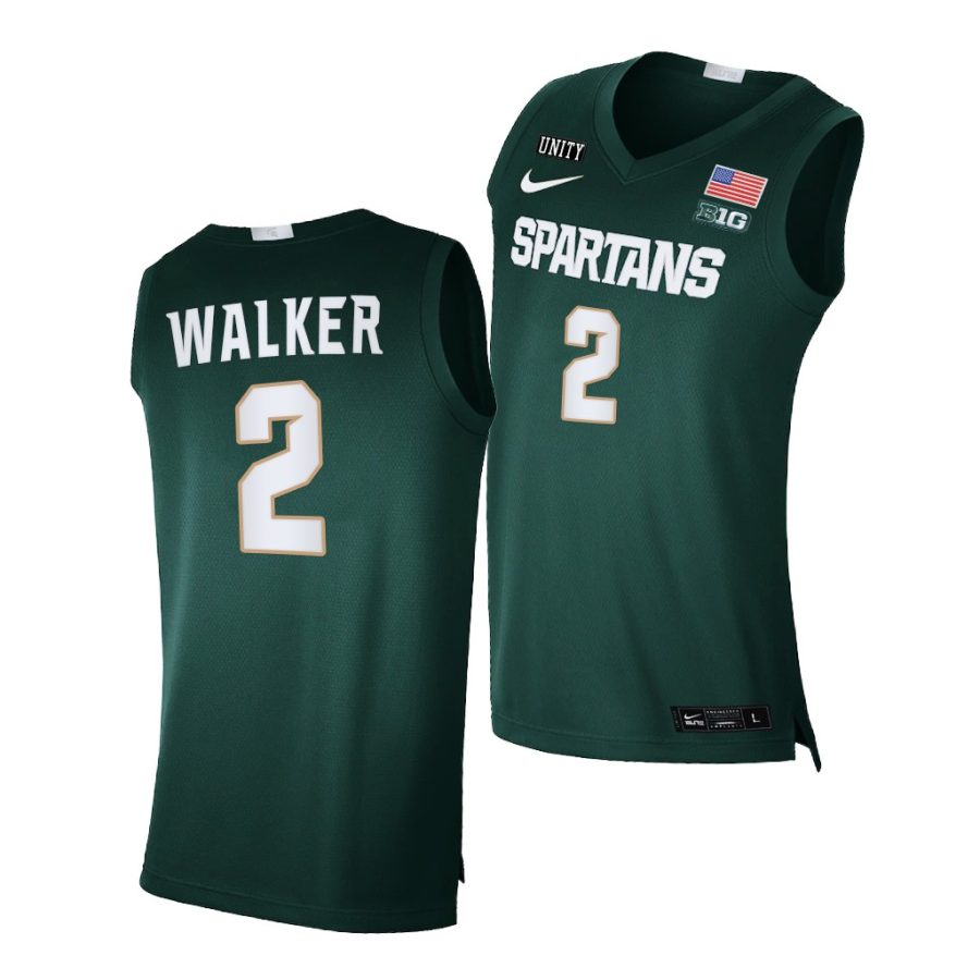 tyson walker green college basketball 2021 22limited jersey