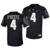 ucf knights ryan o'keefe black college football men jersey