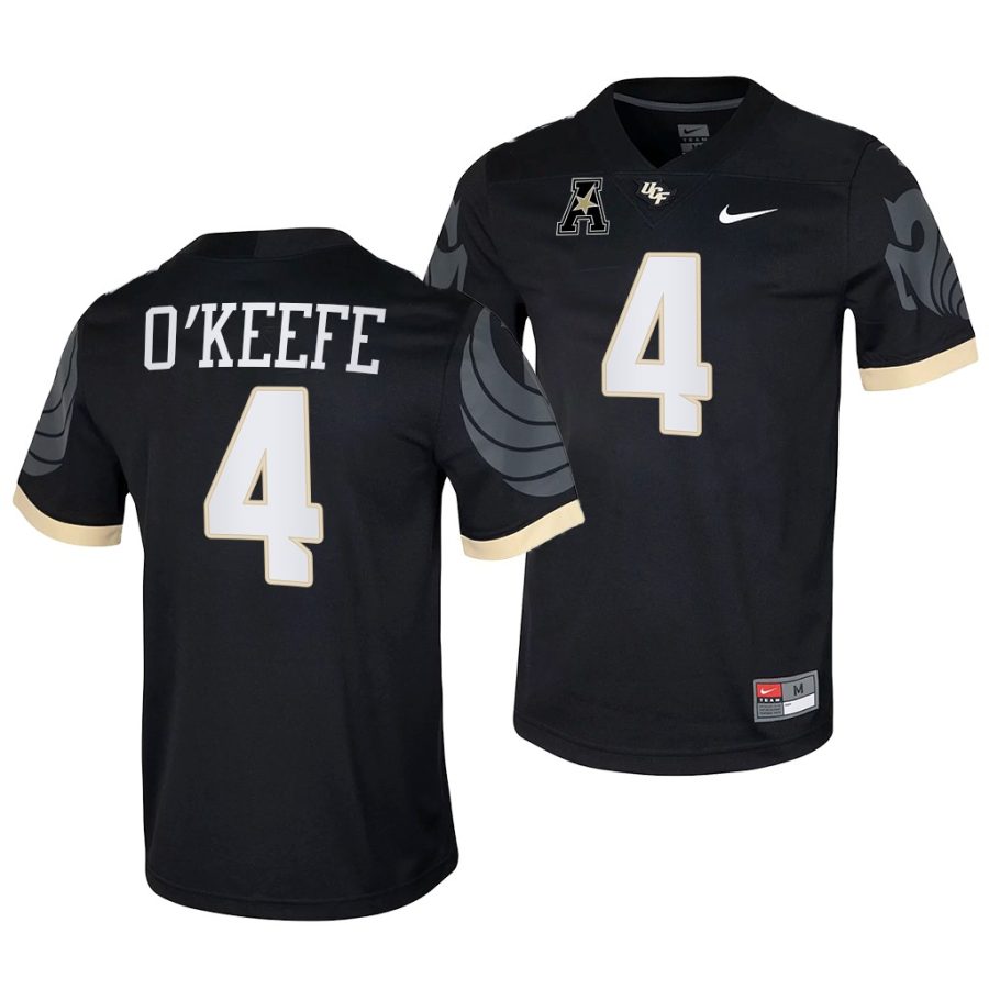 ucf knights ryan o'keefe black college football men jersey