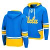 ucla bruins blue college hockey 3.0 lace up pullover hoodie