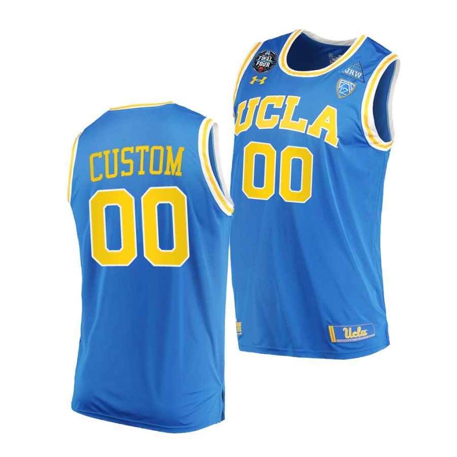 ucla bruins custom 2021 march madness final four pac 12 blue jersey