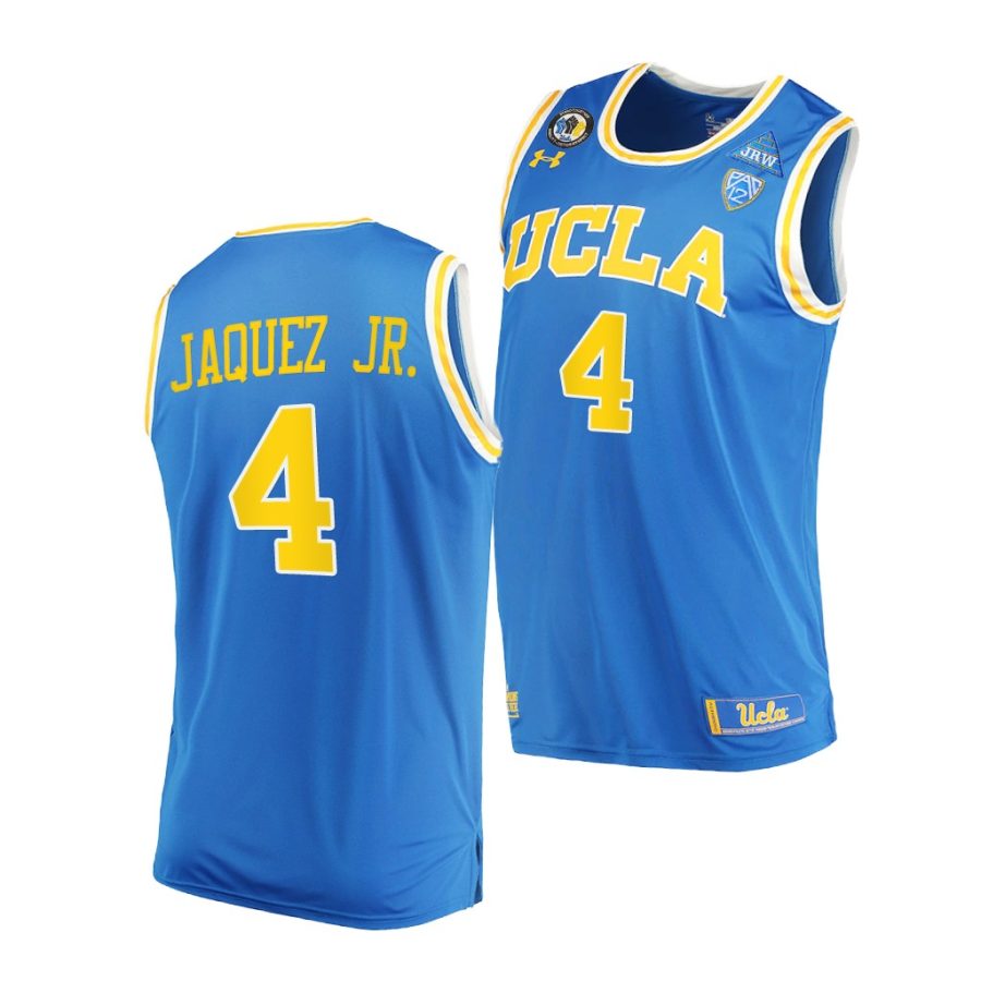 ucla bruins jaime jaquez jr. 2021 march madness elite 8 stand together blue jersey