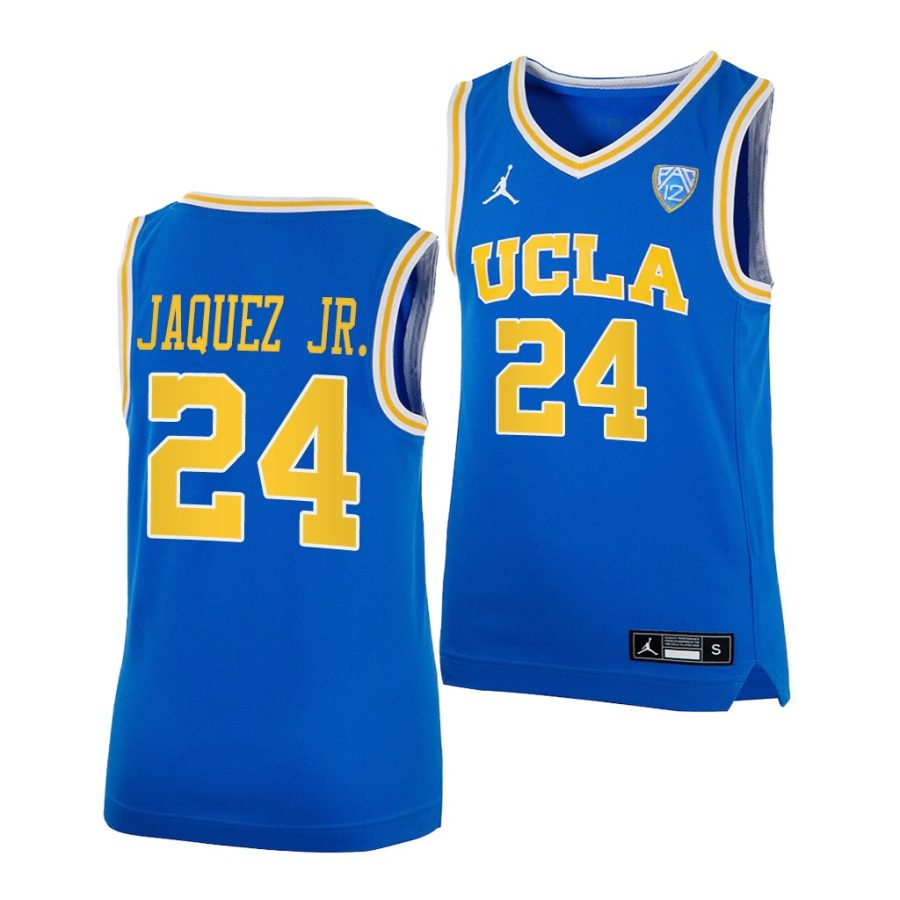 ucla bruins jaime jaquez jr. 2022 royal college basketball youth jersey