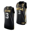 ucla bruins johnny juzang 2021 march madness final four golden authentic black jersey