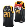 udoka azubuike jazz city 2020 nba draft 2020 21 black jersey