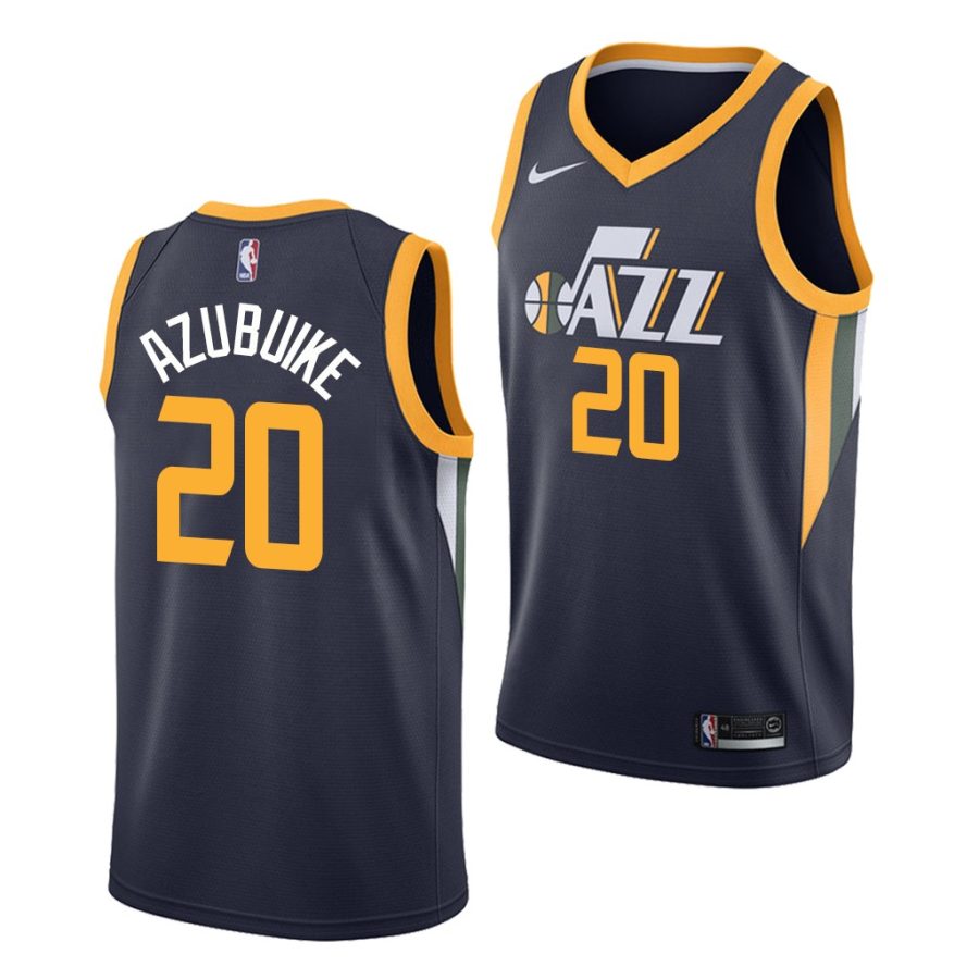 udoka azubuike jazz icon 2020 nba draft 2020 21 navy jersey