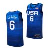 usa basketball damian lillard blue tokyo olympics 2021 away jersey