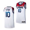 usa basketball jayson tatum white tokyo olympics 2021 home jersey