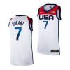 usa basketball kevin durant white tokyo olympics 2021 home jersey