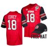 utah utes britain covey red 2022 rose bowl free hat jersey