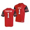 utah utes bryan thompson red college football men's jersey