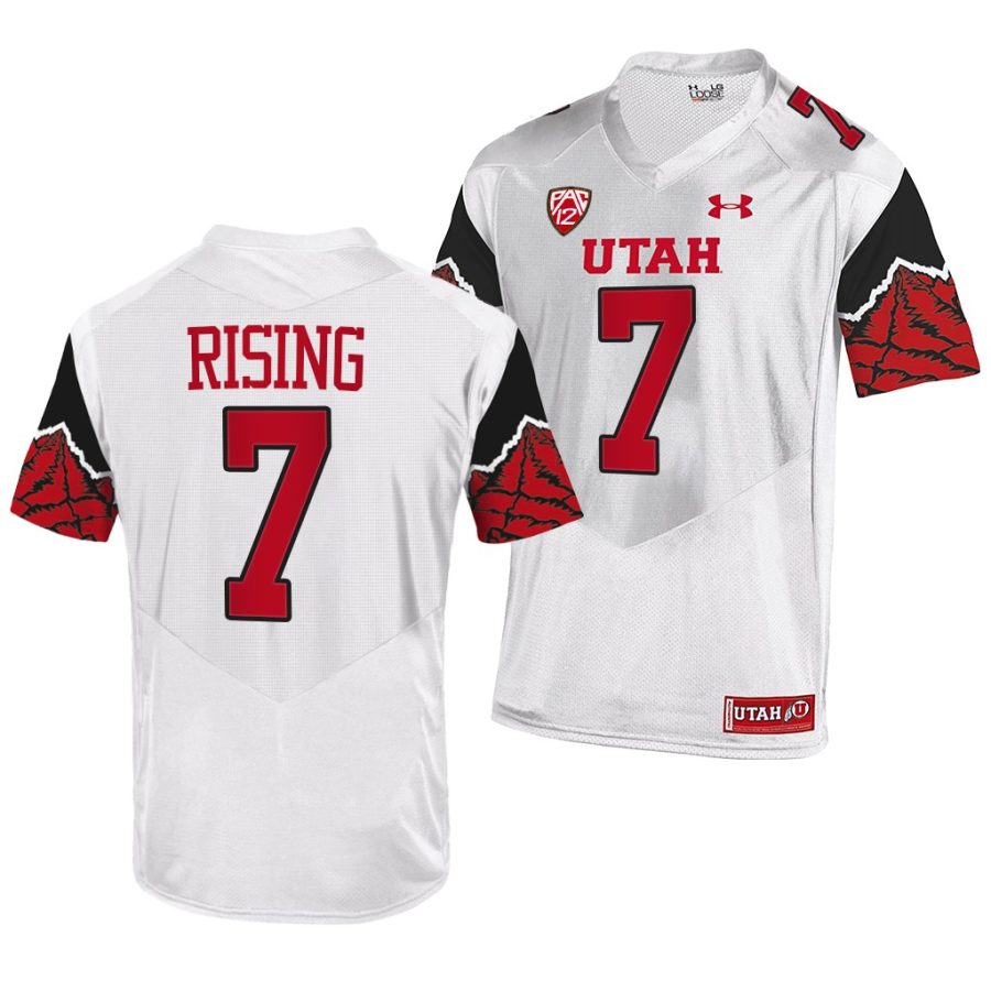 utah utes cameron rising white college football premier jersey