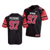 utah utes jadon redding black replica men's jersey