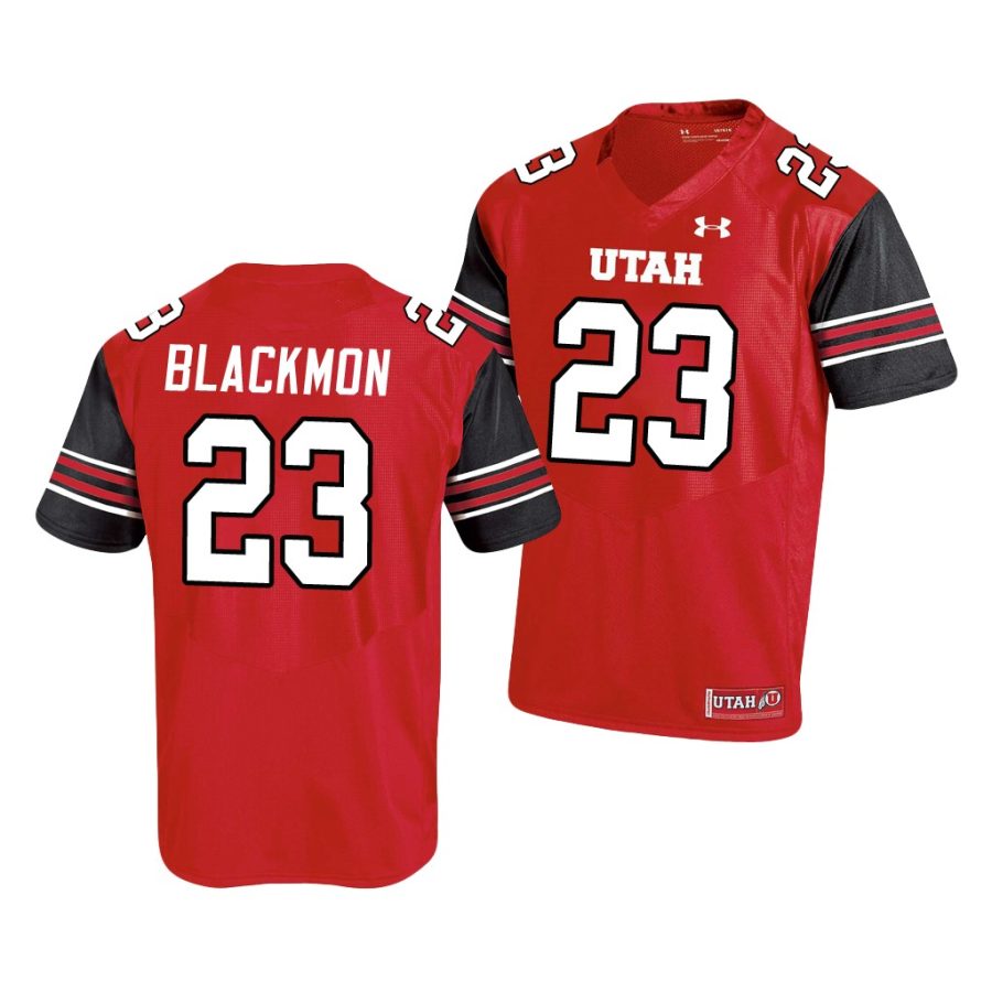 utah utes julian blackmon red college football men's jersey