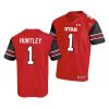 utah utes tyler huntley red college football men's jersey