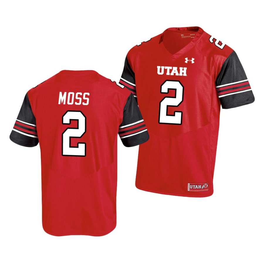 utah utes zack moss red college football men's jersey