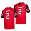 utah utes zack moss red college football nfl alumni jersey