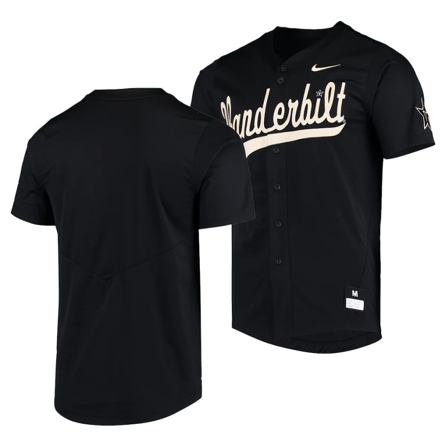 vanderbilt commodores black college baseball vapor untouchable elite jersey