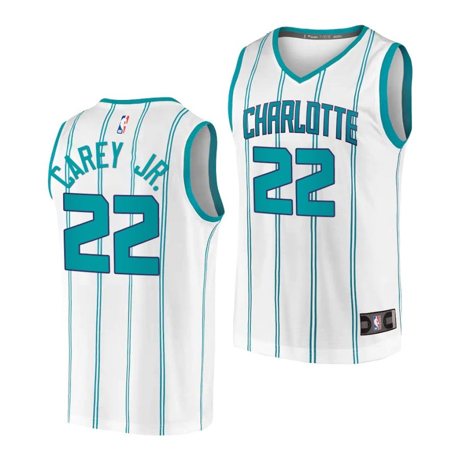 vernon carey jr. hornets replica association 2020 nba draft 2020 21 white jersey