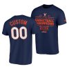 virginia cavaliers custom 2021 acc regular season champions navy t shirt