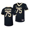 wake forest demon deacons justin herron black untouchable men jersey