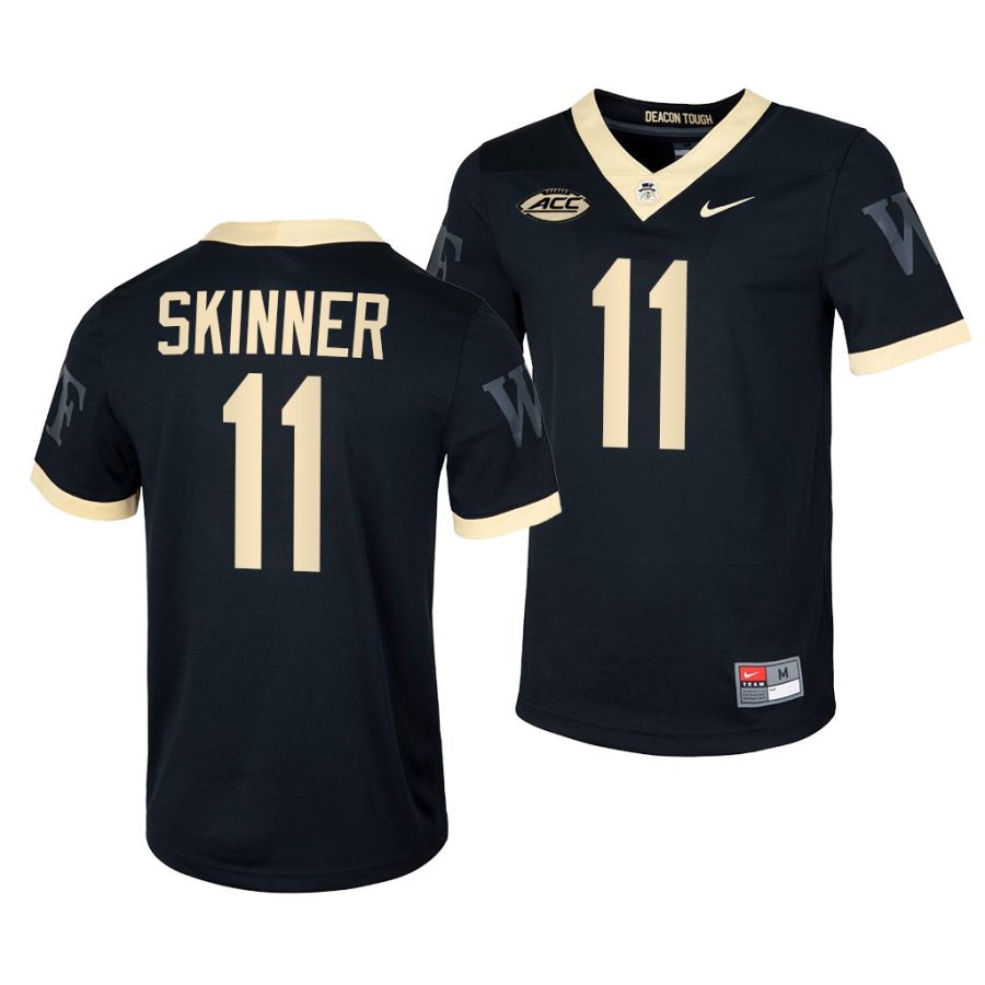 wake forest demon deacons riley skinner black untouchable men jersey