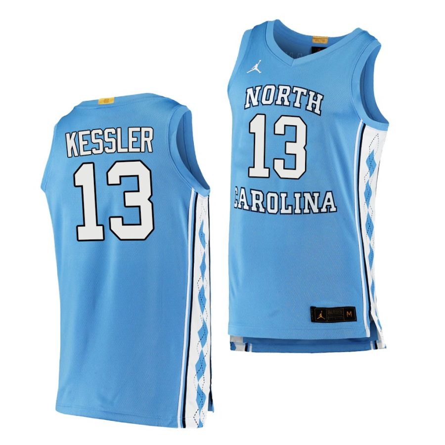 walker kessler blue authentic north carolina tar heels jersey