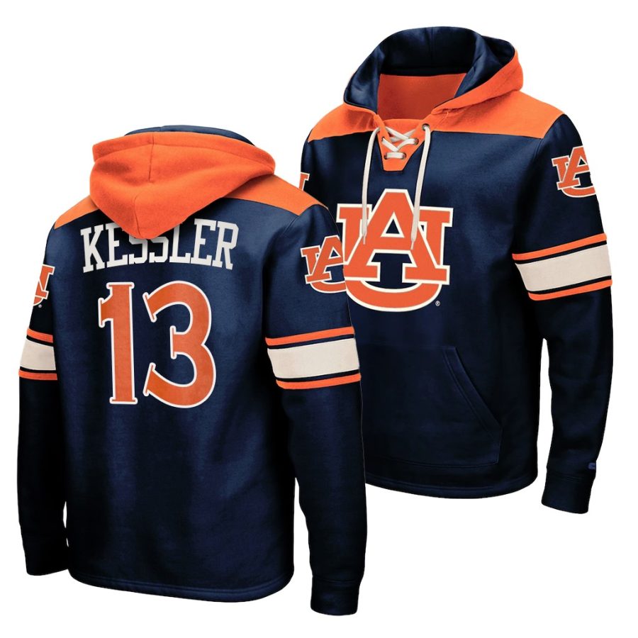 walker kessler navy college basketballlace up auburn tigers hoodie