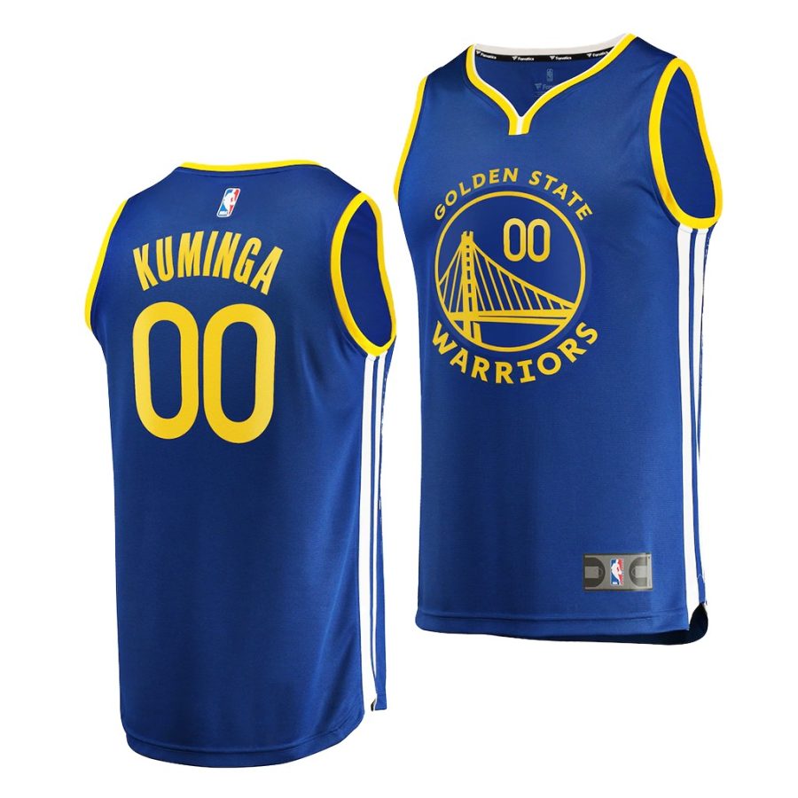 warriors jonathan kuminga royal 2021 nba draft 1st round pick replica jersey