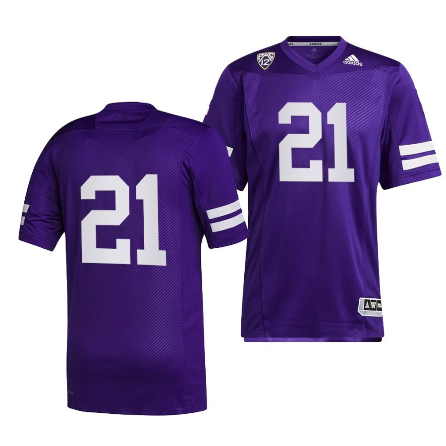 washington huskies purple 91 throwback men jersey