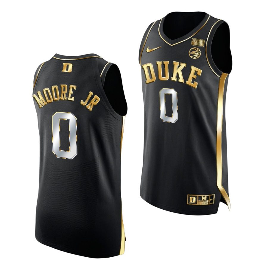 wendell moore jr. black golden edition 2021 22authentic basketball jersey