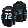 william eklund sharks alternate black 2021 nhl draft men jersey