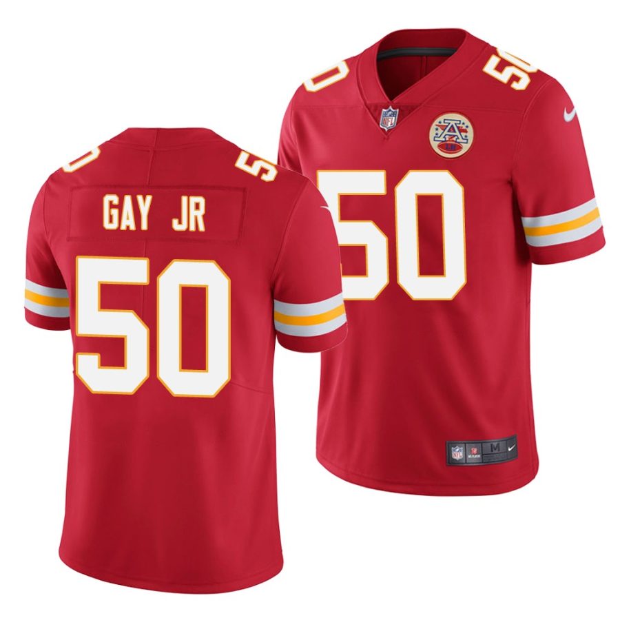 willie gay jr. red 2020 nfl draft men's jersey