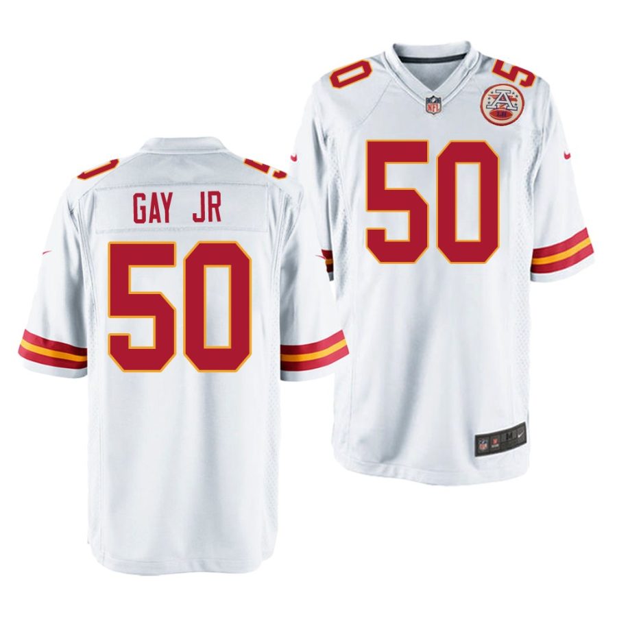 willie gay jr. white 2020 nfl draft men's jersey 0