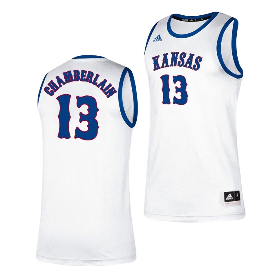 wilt chamberlain white classic men's jersey