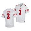 wisconsin badgers kendric pryor white replica men's jersey