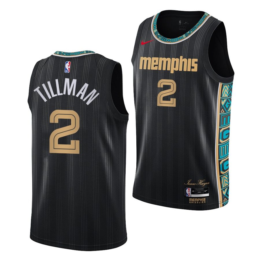 xavier tillman grizzlies city edition 2020 nba draft 2020 21 black jersey