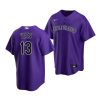 zac veen rockies 2020 mlb draft replica alternate purple jersey