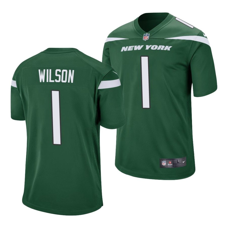 zach wilson jets 2021 nfl draft game men's green jersey 0