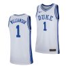 zion williamson white replica men's jersey 0